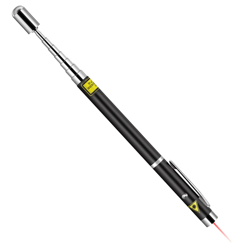 5mw Deli 3934 Red Laser Pointer Laser Pen 200 Meter Distance Laser+Ball Pen+Teaching Pointer 3 in 1 w/ 6xCoin Battery