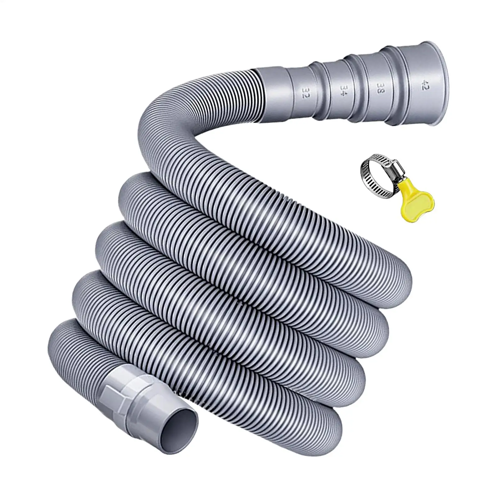 

Travel Trailer Sewer Hose RV Hose Drain Pipe With Adjustable Adapter Secure Versatile Trailer Extension Solution For Outdoor