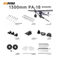 New Fms 1300mm Wingspan Pa-18 Model Aircraft Parts Aircraft Model Parts Fuselage Flat Tail Main Wing Diy Accessory