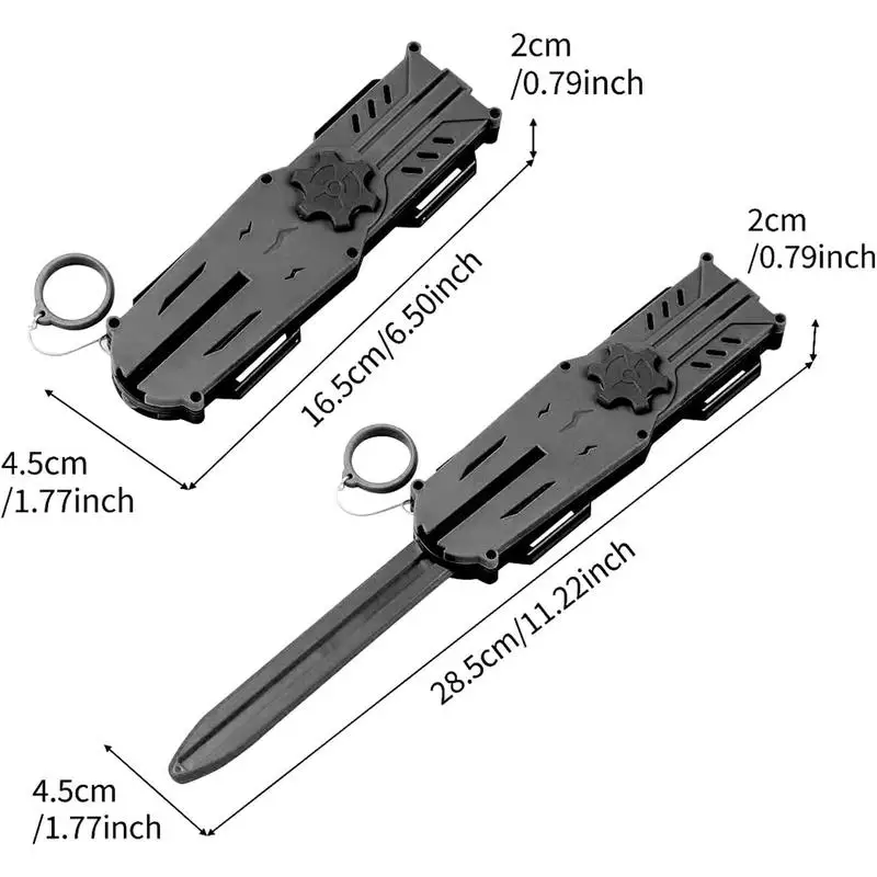 Assassin's manga espada retrátil escondido bladetoy armas brinquedo da criança interativo cosplay adereços jogo brinquedo festa de aniversário presente