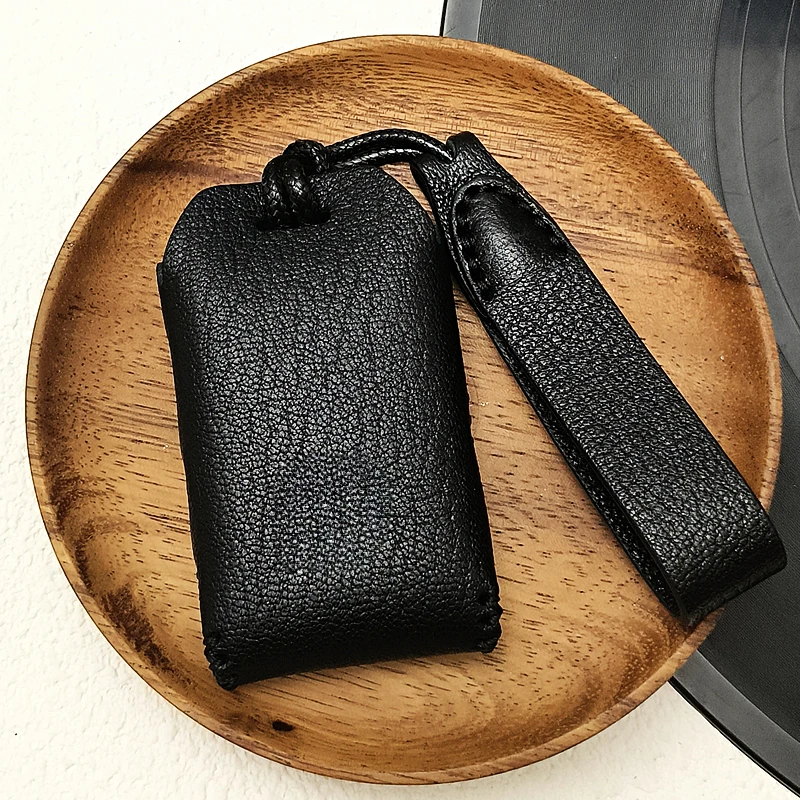 

Simple Style Black Goat Leather Car Remote Key Case Cover for Volvo V60 Xc60 S60 S60l Elegant and Graceful High Fashion