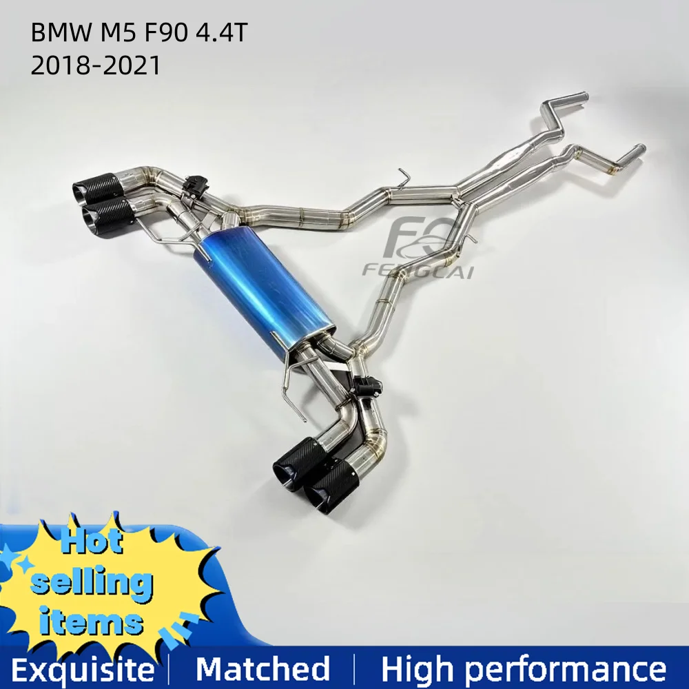 

Titanium valve exhaust pipe for BMW M5 F90 2018-2021 4.4T catback exhaust system muffler modified race car performance