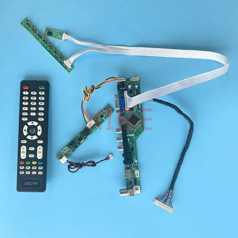 Imagem -01 - Placa Controladora Lcd Apto para Mv270fhm M270hcj M270hge M270hw02 27 Polegadas Sinal de tv Analógico Vga Hdmi av Kit Usb Lvds 30 Pinos 1920x1080 Kit placa controladora lcd apto para mv270fhm m270hcj m270hge m270hw02 27 polegadas sinal de tv analogico vga hdmi av kit usb lvds 30 pinos 1920x1080 kit 01
