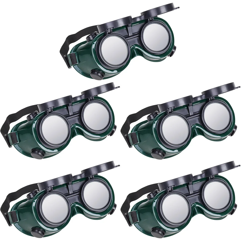 

5Pcs Welding Goggles Anti-Scratch Sturdy Lightweight Comfortable Design for Welding Cutting Grinding Protection