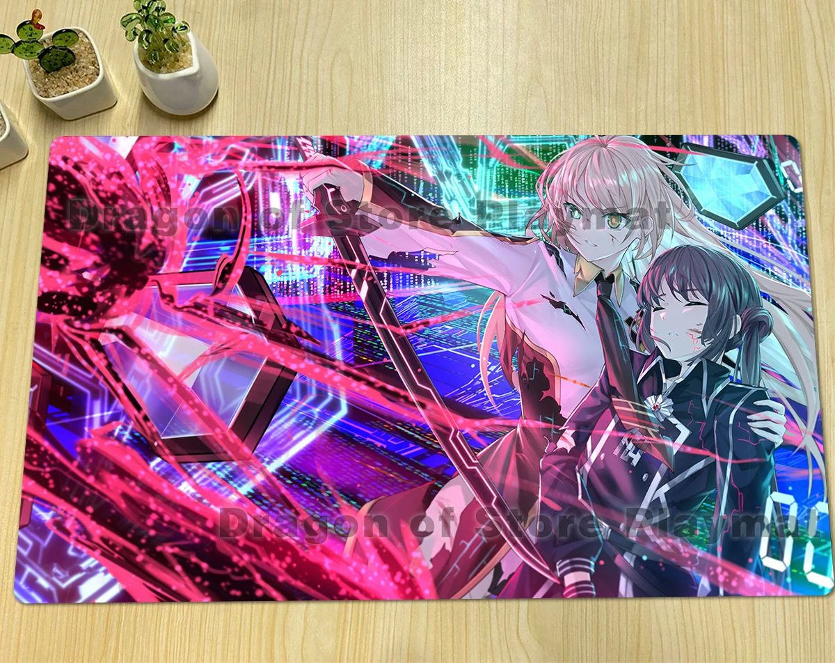 

YuGiOh Sky Striker Ace - Raye TCG Mat Sky Striker Ace - Roze CCG Playmat Board Game Trading Card Game Mat Mouse Pad Free Bag