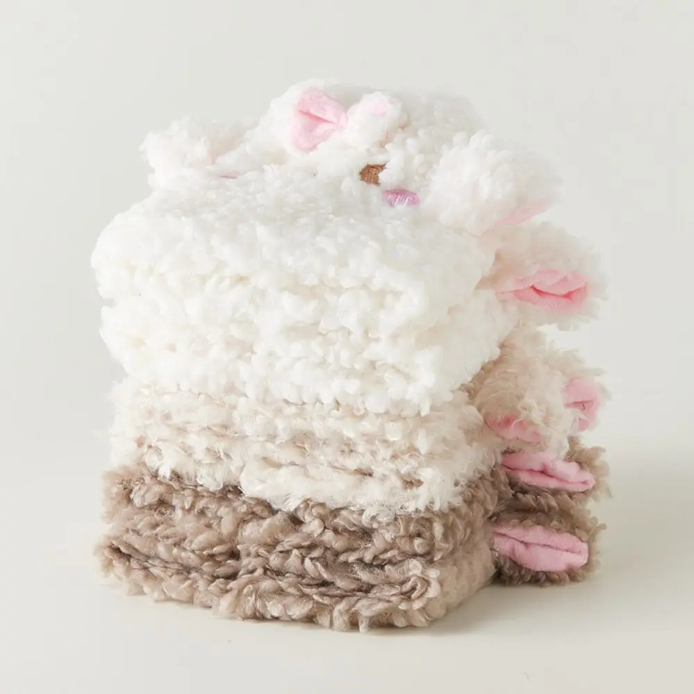 موضة Y2K الأغنام الأذن تدفئة الساق JK حار عقدة شعر للفتيات غطاء للقدم حماية الرياح رشاقته الدافئة أفخم الأحذية غطاء الشارع الشهير #2