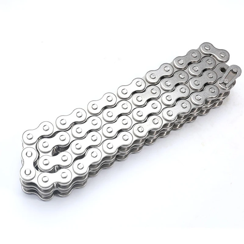 1PC 1.5 Meter 304 Stainless Steel Short Pitch Roller Chain Industrial Transmission Drive Chain 04C