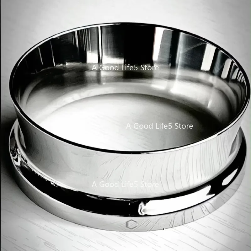 

Apply To Stainless Steel Fan Group Powder Ring Quantitative Ring Anti-fly Powder 58MM for La Marzocco Hot Mom