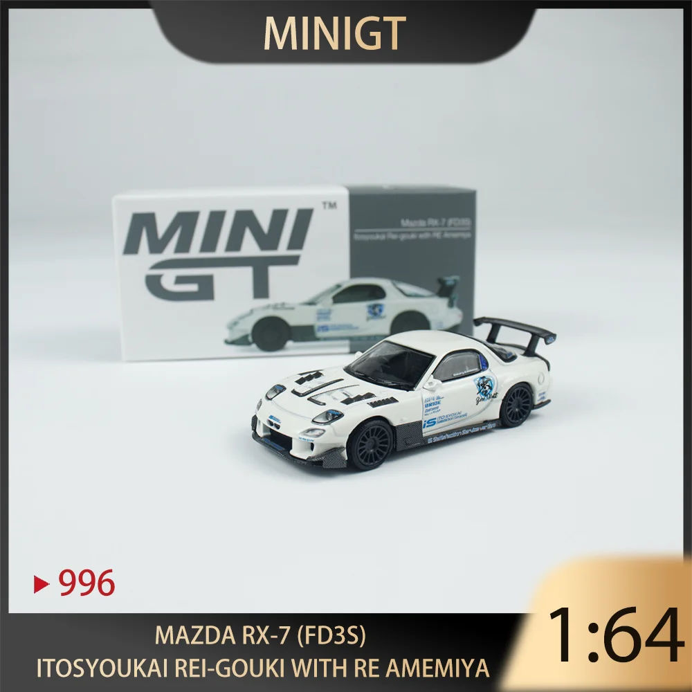 

MINIGT 1:64 Mazda RX-7 (FD3S) Itosyoukai Rei-gouki With RE Amemiya Alloy Premium Diecast Vehicle Model Toys Collectible Ship NOW