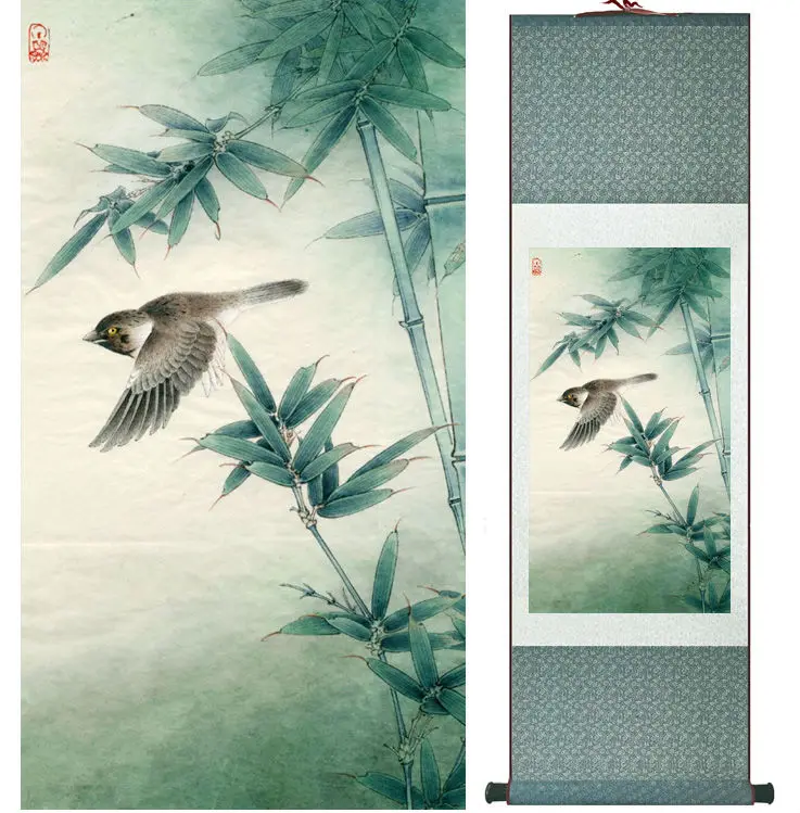 Top quality Birds and Flower   painting Chinese wash painting home decoration painting Chinese traditional art panting  No.32315