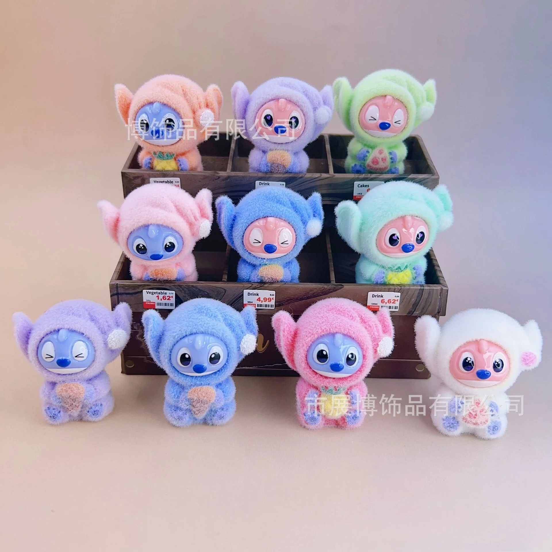 

2025 New Miniso Disney Stitch Eat Sleep Series Blind Box Pendant Cute Doll Mystery Box Toy flocking Doll Holiday Gift