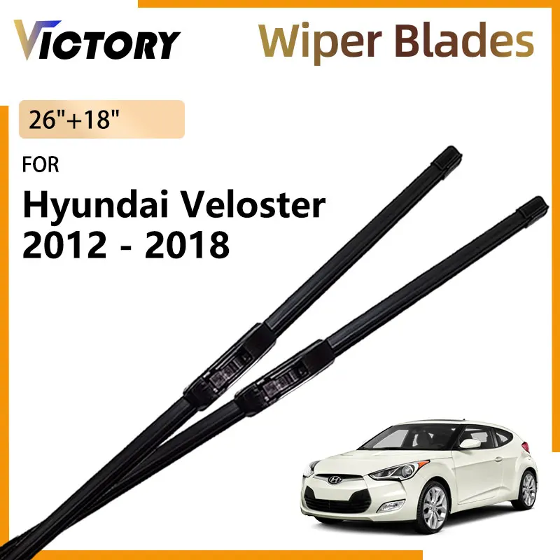 

2x For Hyundai Veloster FS 2012 - 2018 2017 2016 2015 2014 2013 Accessories Car Front Wiper Blade Windshield Windscreen Brushes