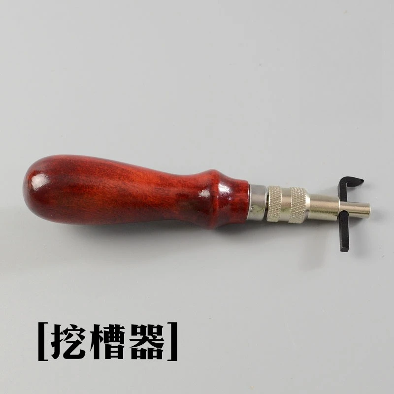 Stainless Steel Leather Pricking Iron & Groover 2-in-1 Leathercraft Trimming Channel Tool