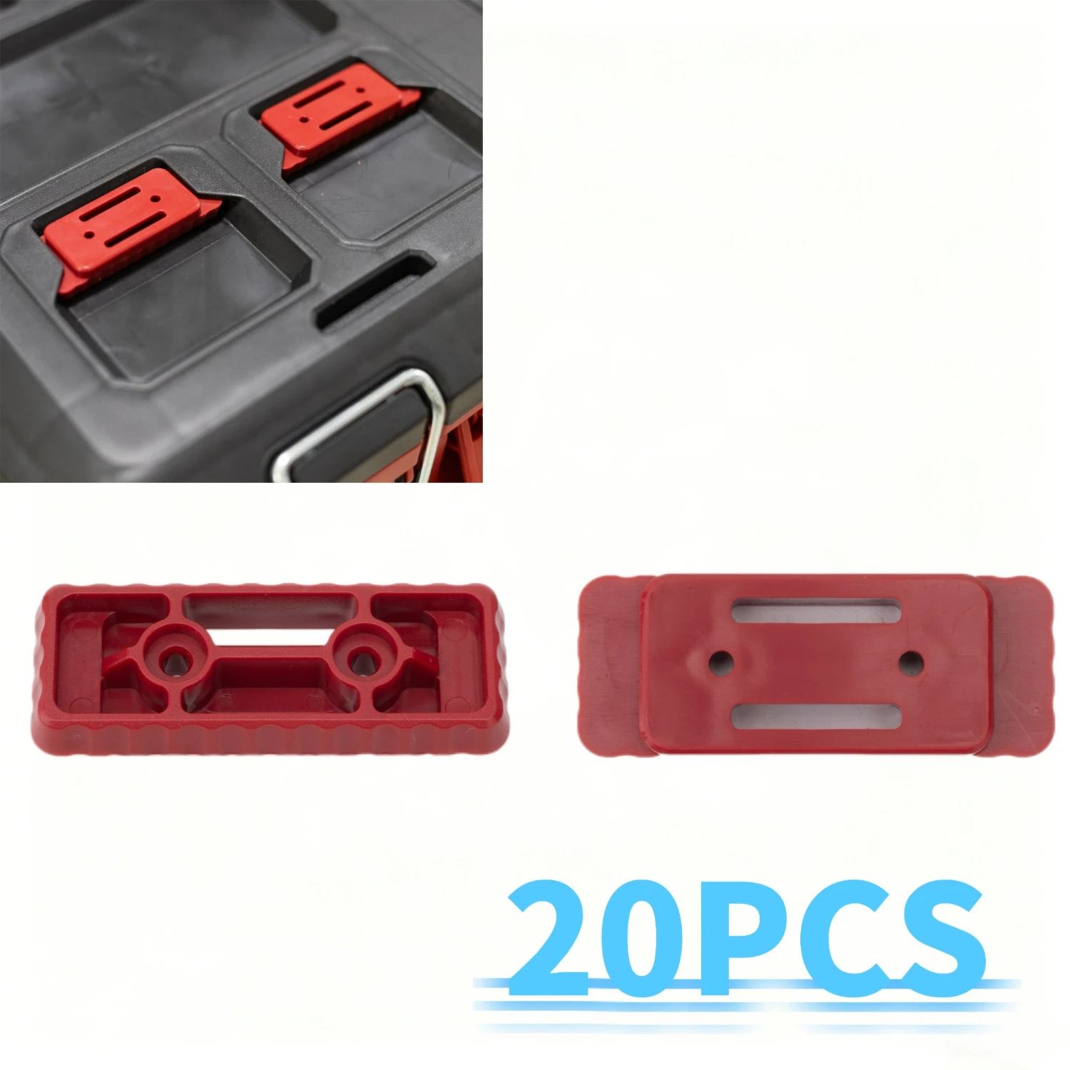 Portable Tool Accessories for Milwaukee Series Tool Box Mounting Feet Box-packaging Tool Box Stacking Box Connector 20-PCS