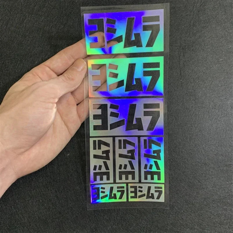 Motorcycle Exhaust Racing Vinyl Decal Reflective Waterproof Sticker for Car Bike Decorative Accessories