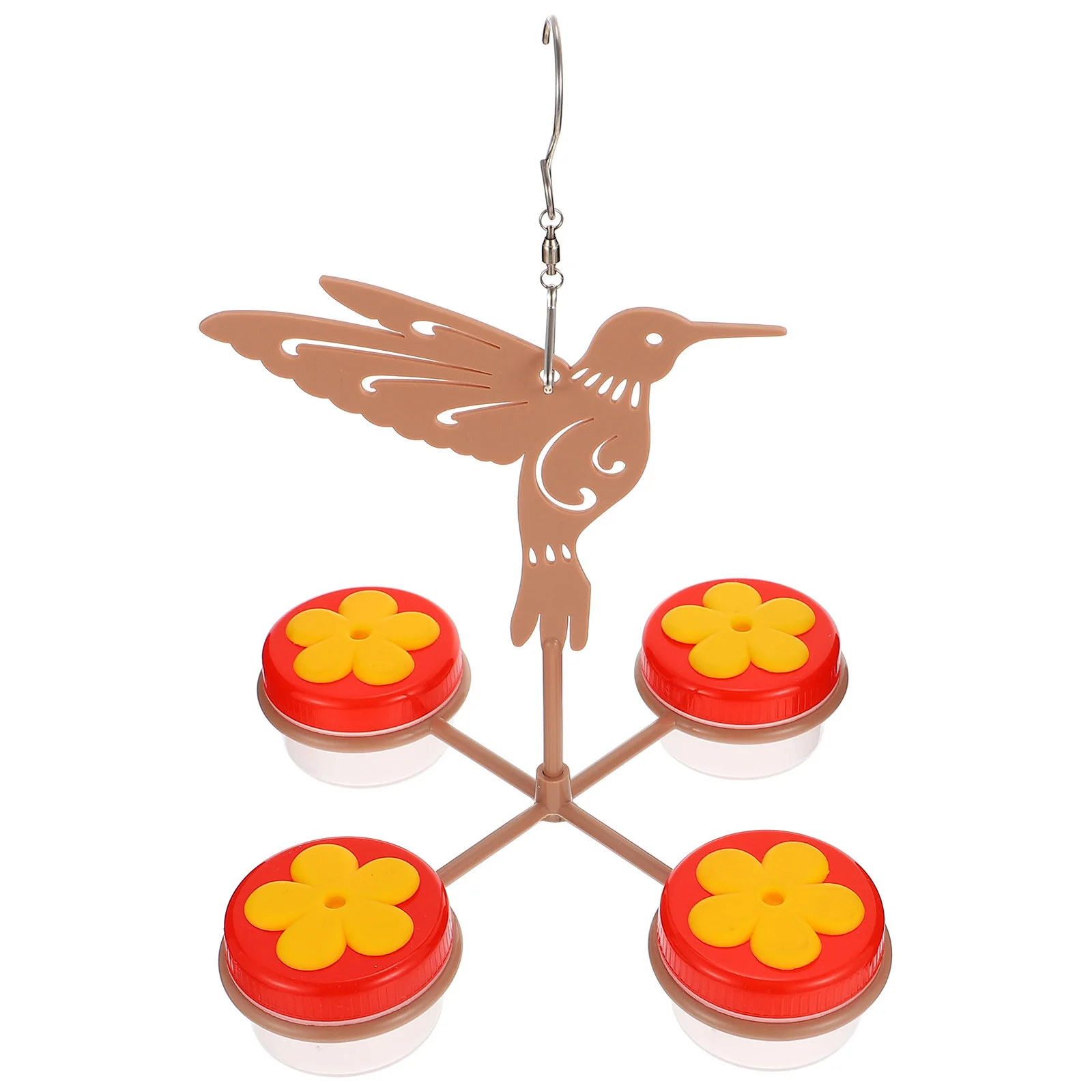 

1Set Hummingbird Feeder Premium Durable Hanging Flower Shape Bird Water Feeder Backyard Decoration Practical Bird Supplies