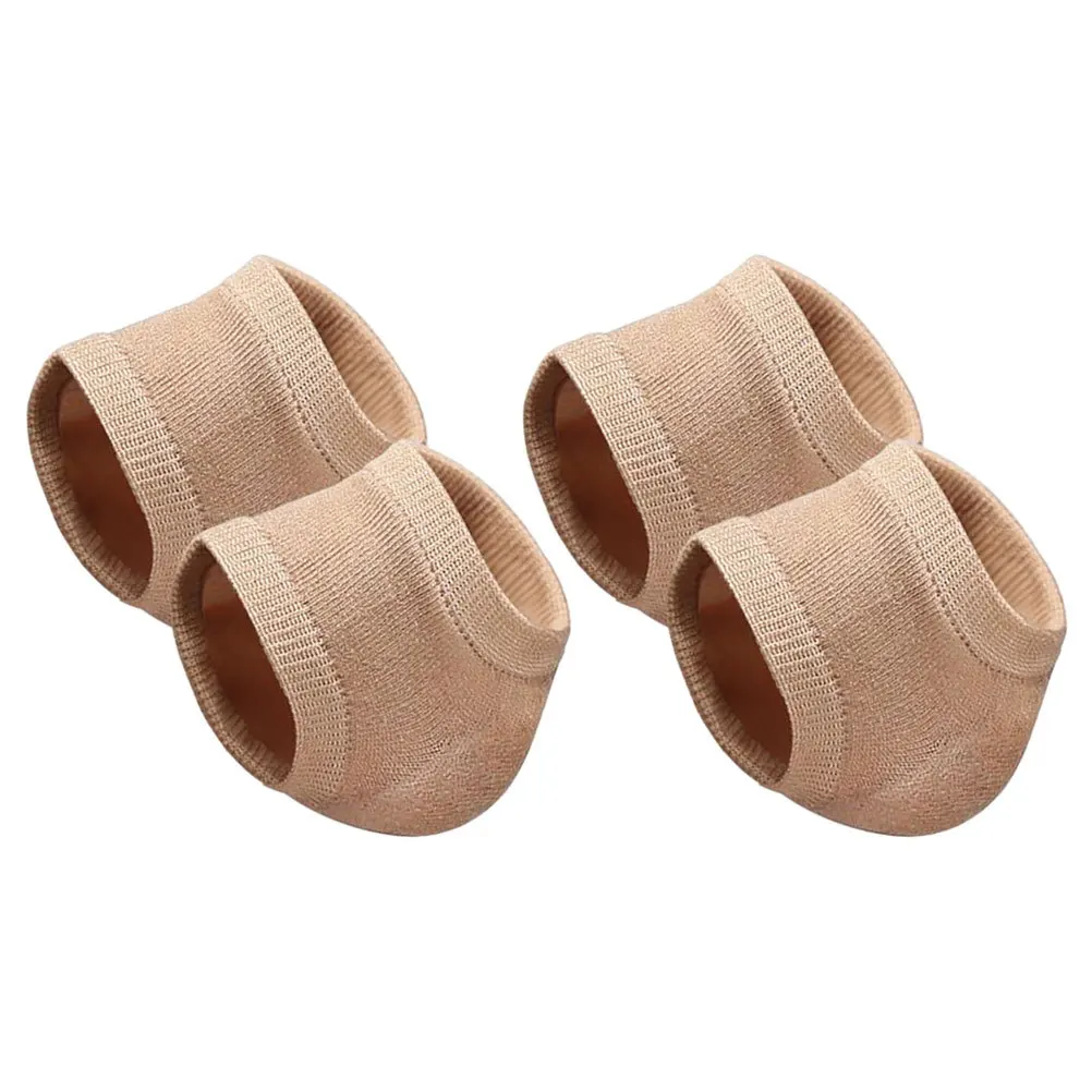 2 أزواج جوارب كعب للأقدام المتشققة ترطيب جل الأكمام تنفس مطاطا بلا أكمام يغطي إصلاح الجلد الجاف أدوات العناية بالقدم #5
