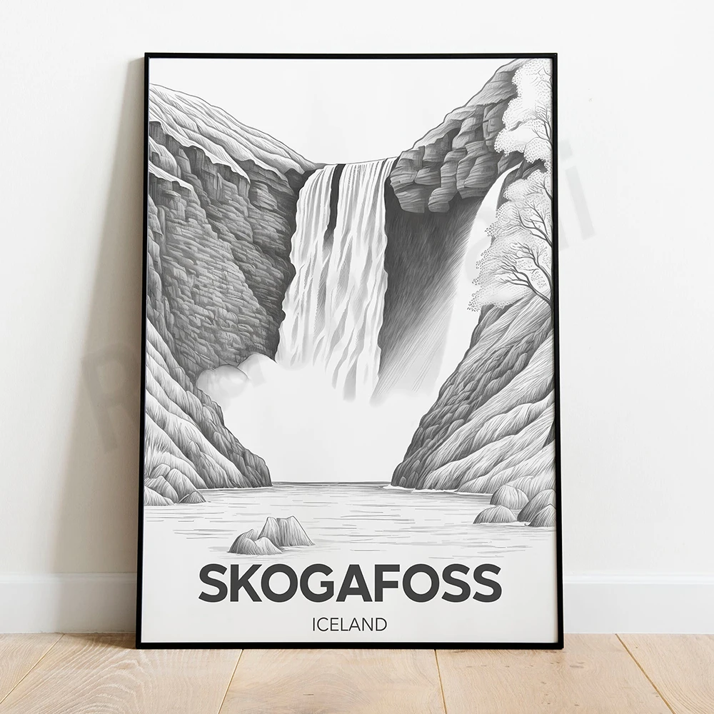 ملصق السفر ، البرانس الاسباني ، Geirangerfjord السويدية ، جبال الألب ، لانزاروتي ، جزر الكناري ، الغروب ، بولندا ، النرويج ، باريس #2