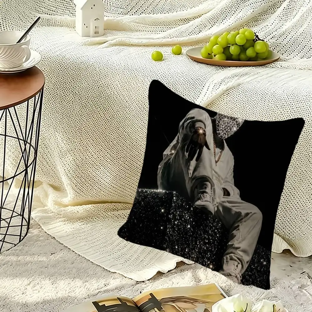 K-Kanye Square Double-Sided printed Pillow Case Bedroom Bedside Pillow Sofa Cushion Cover