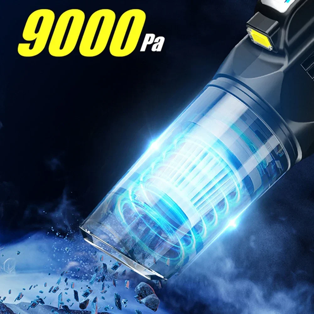 مكنسة كهربائية لاسلكية لشحن السيارة المنزلية، قوة شفط قوية، سجادة صغيرة محمولة، مكنسة كهربائية ذات أخدود شق النافذة