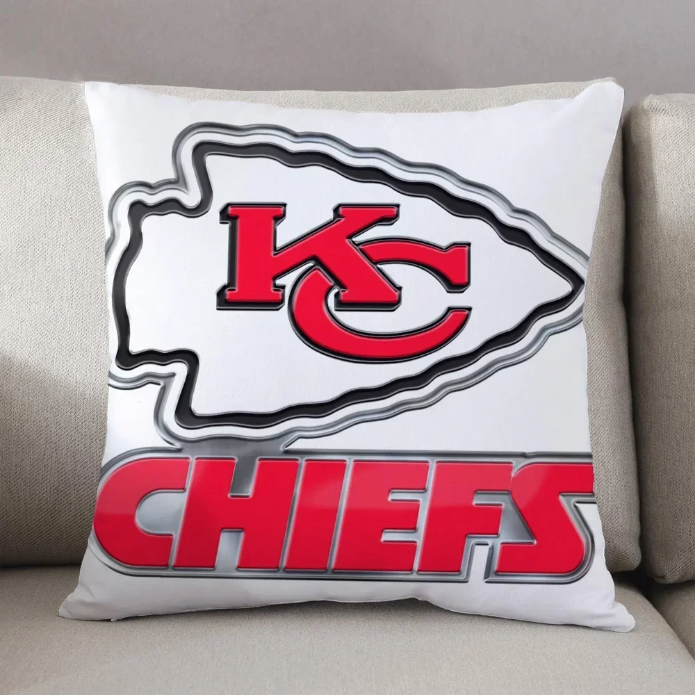 Throw Pillow Covers Decorative Cushion Kansas City Chiefs Personalized Gift 45x45 Cushions Cover Luxury Living Room Decoration