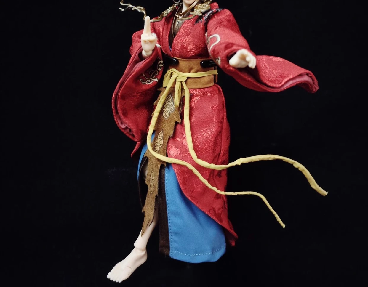 1/12 Scale หญิงจีนโบราณเสื้อผ้าเกมชุดเข็มขัดสําหรับ 6 "Romankey Action Figures Body
