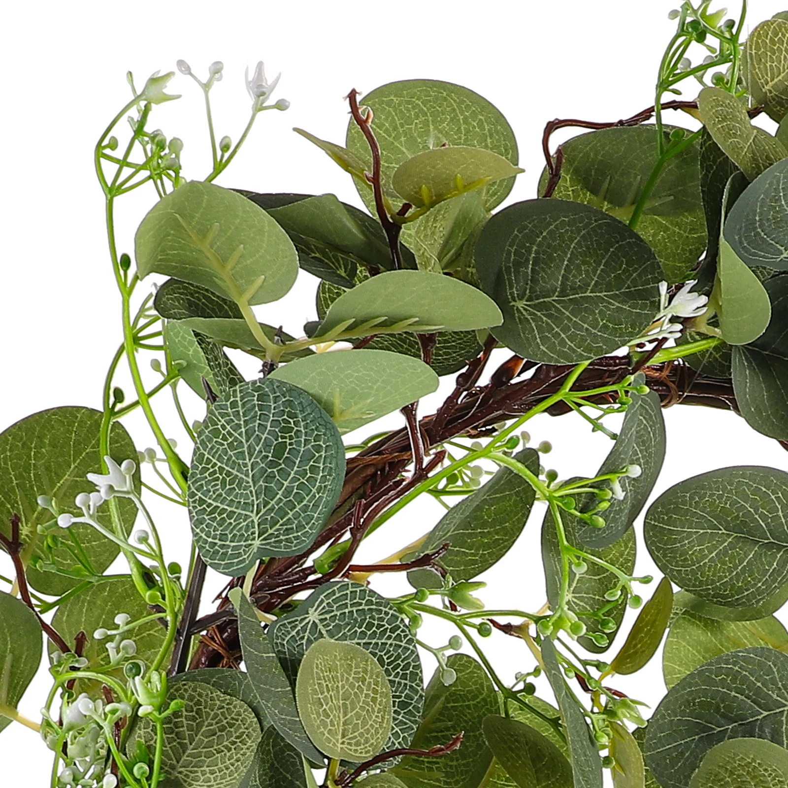 

Artificial Eucalyptus Wreath Door Decor Soft Realistic Touch Exquisite Simulation Long-Lasting Easy Storage Perfect Gift Wedding