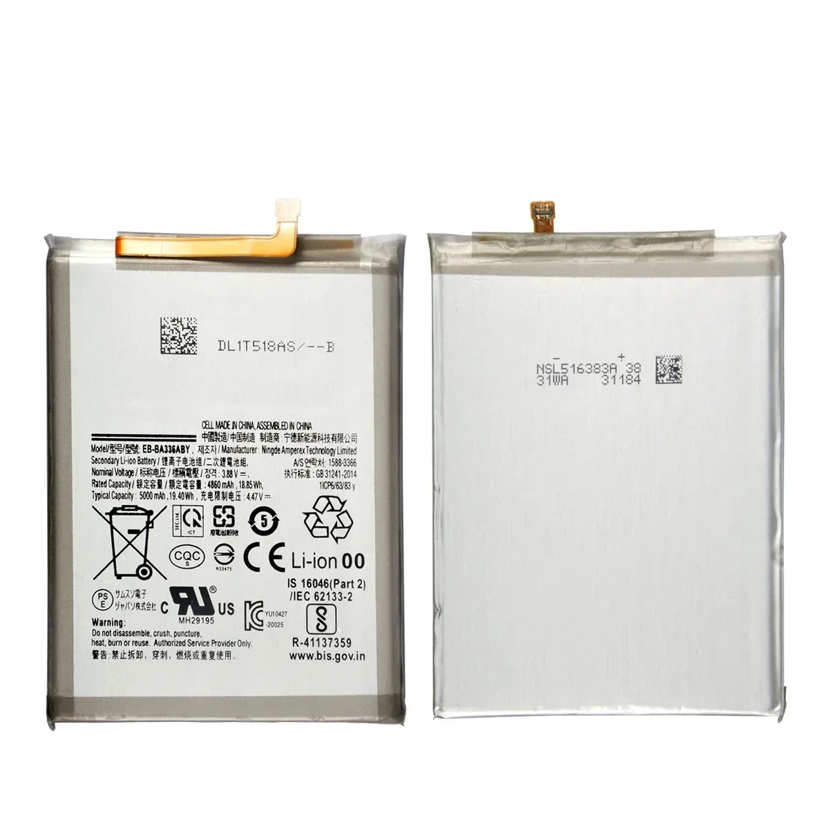 Brand New  EB-BA336ABY/EB-BA536ABY 5000mAh Battery For  Samsung Galaxy A33 A53 5G SM-A5360 A5360 +Tools