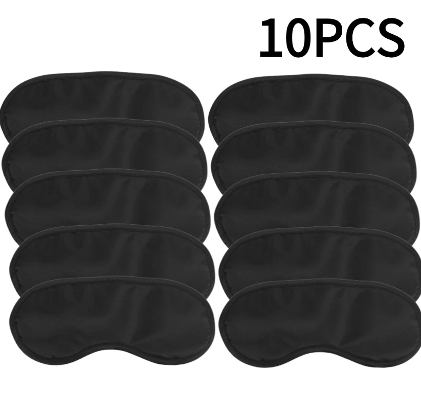 

10pc Imitated Silk Eye Patch Shading Sleep Eye Mask Eye Patch Lunch Break Sleep Eye Mask Travel Relax Eyeshade Cover