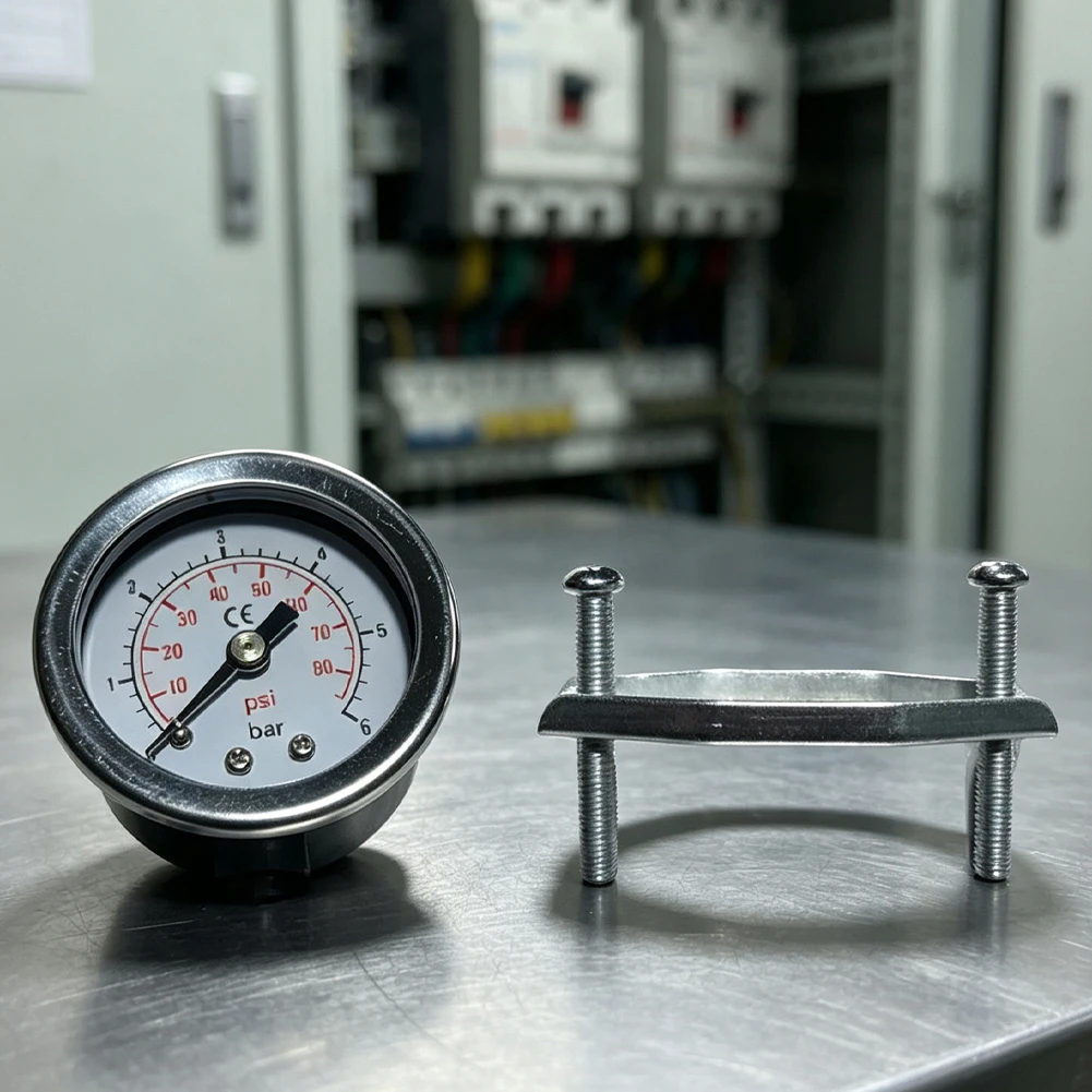 Replacement 2035 Steam Pressure Gauge, Fits Electric Heating Boilers & Garment Steamers, Quick Easy Install