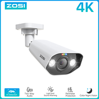 ZOSI 5MP 8MP IP Camera  Add-on Outdoor PoE Security Camera Two Way Audio Color Night Vision Home CCTV  Video Surveillance Camera