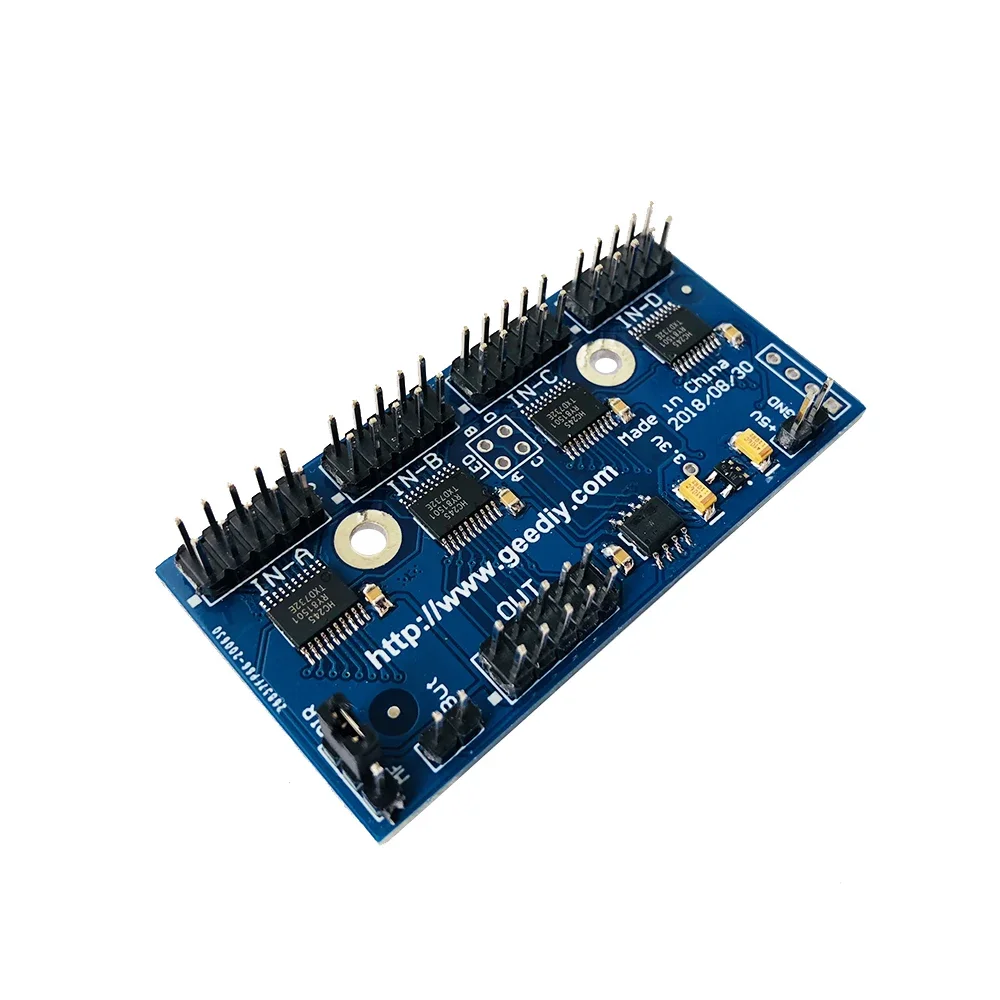 Four channel audio I2S/IIS switching module, bidirectional version, 4-way selection of 1 or 1 in 4 out