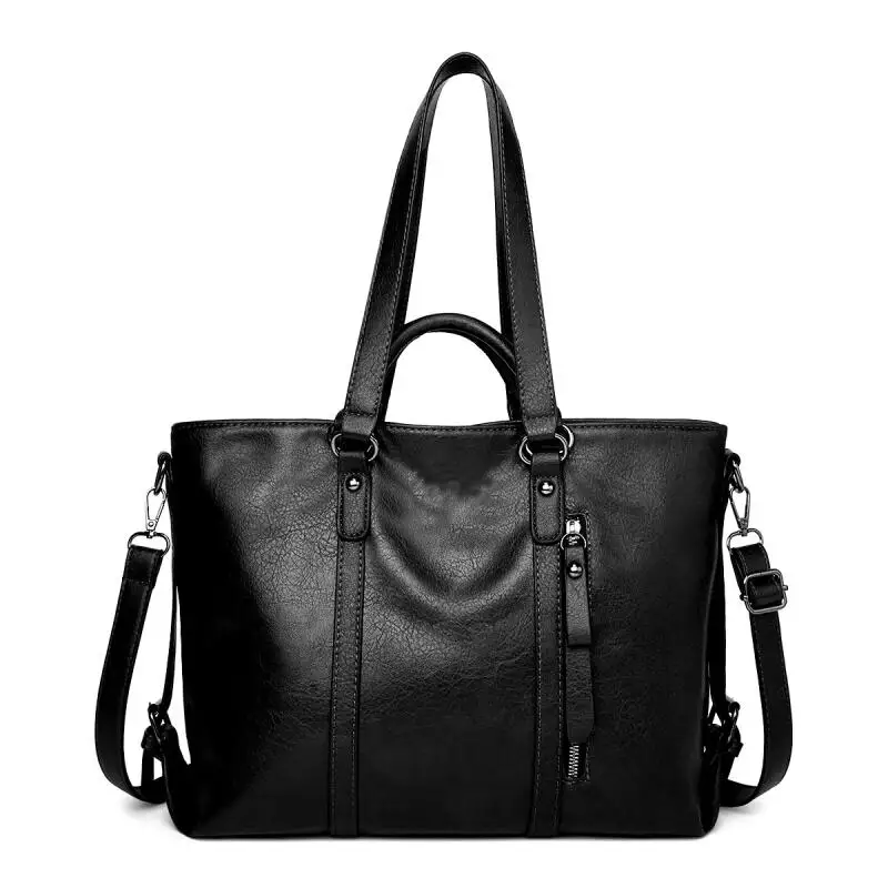 

New Fashion Shoulder Bags Pu Soft Skin Crossbody Bags Leisure Women's Bag Versatile Outdoor Lady High Capacity Retro Tote Bags