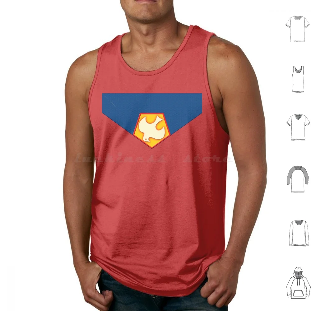 Peacemaker ( Chest Dove Symbol ) ( Series Tv ) Tank Tops Print Cotton Eagly Eagley Peacemaker Eagle American America