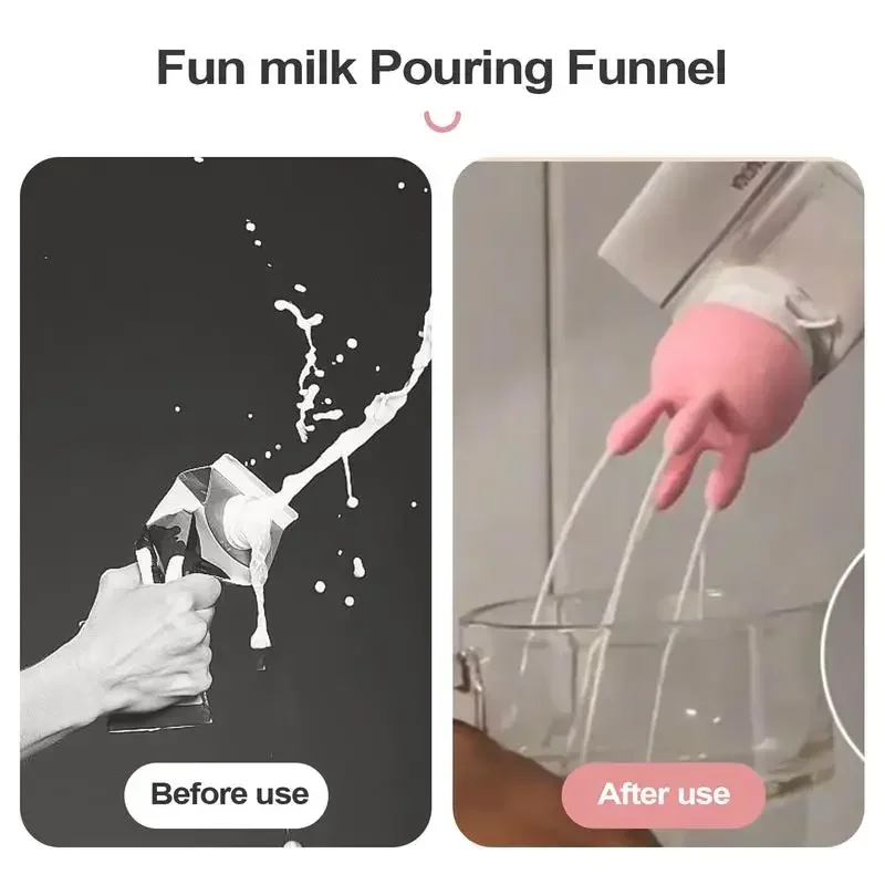 Cute Cartoon Milk Pour Spout Cap - Leak-proof & Dust-proof