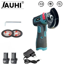 JAUHI 12V 19500rpm Cordless Angle Grinder Electric Grinding Cutter for Cutting Polishing Ceramic Tile Wood Stone Steel