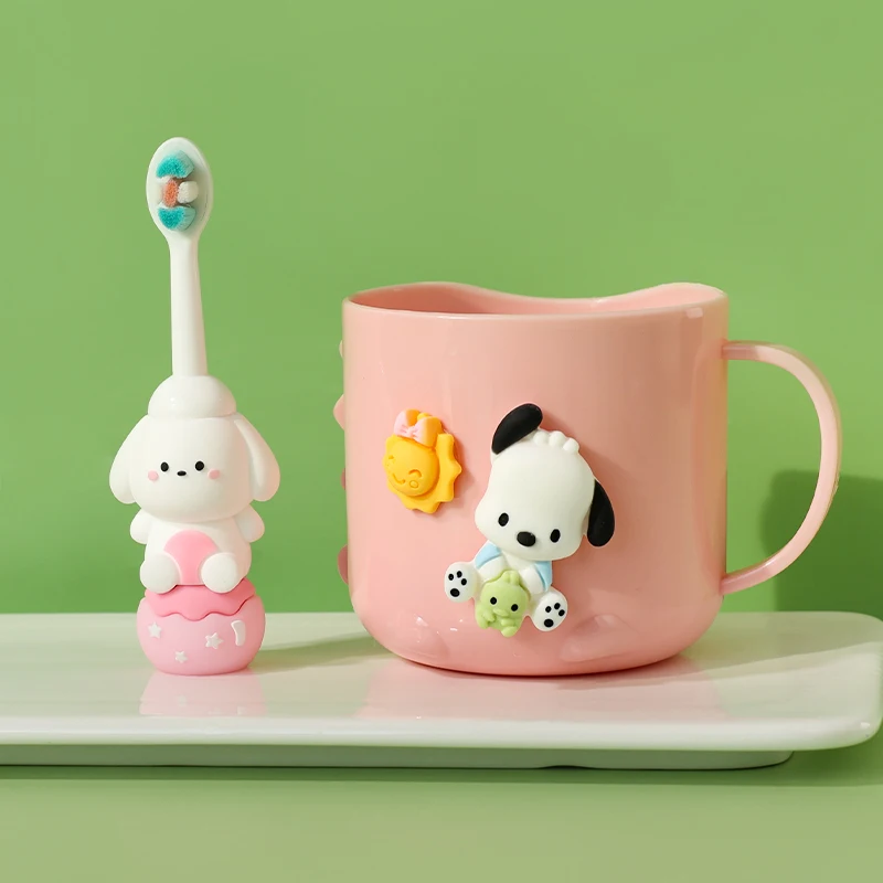لطيف الكرتون الاطفال فرشاة الأسنان مع كوب الأطفال شعيرات فائقة النعومة فرشاة حماية الأسنان فرشاة أسنان الأطفال للأعمار 3-12 #2