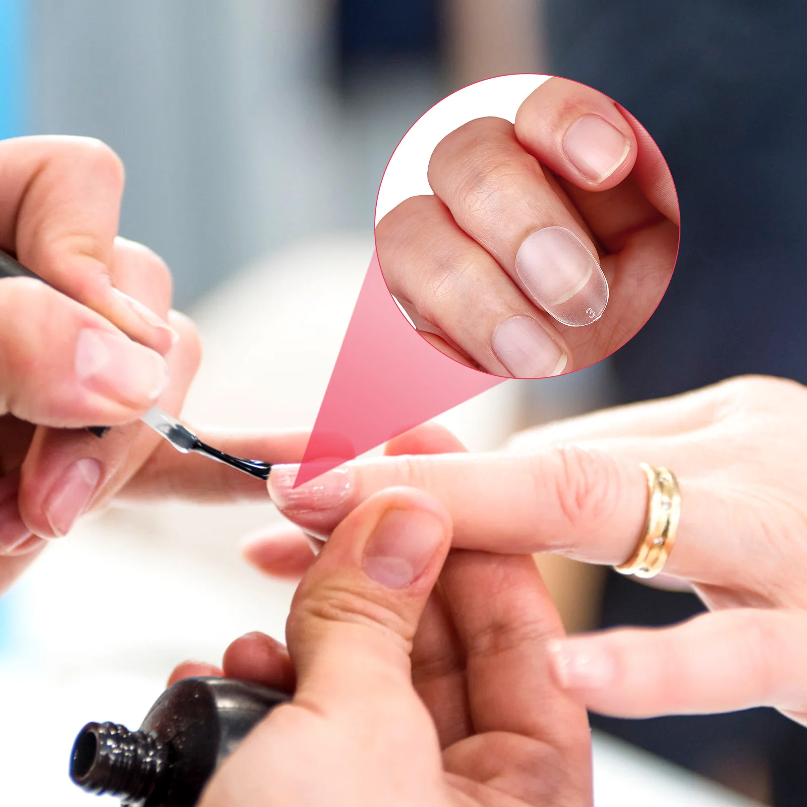 120Pcs Short Round Nail Tips Clear Full Cover False Nails Press on Nail Stickers for Easy DIY Press on Nails Kit