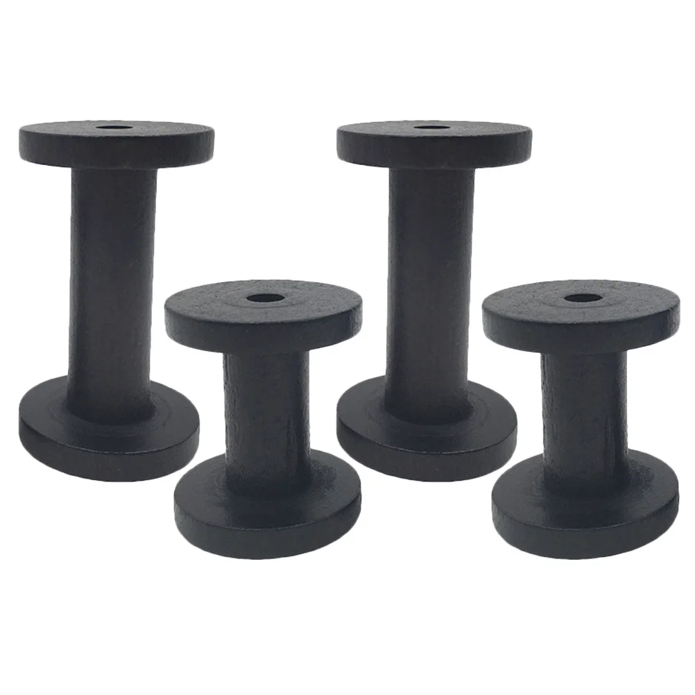 

4Pcs Vintage Solid Wood Sewing Bobbins Thread Holders DIY Craft Yarn Spools Embroidery Wire Organizer for Home Studio