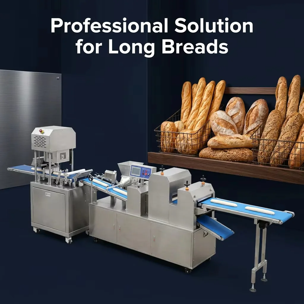 Multifunctional Three-roller  Bread Production Line for Burger Bun Toast Baguette Making Machine Industrial Bakery Solution
