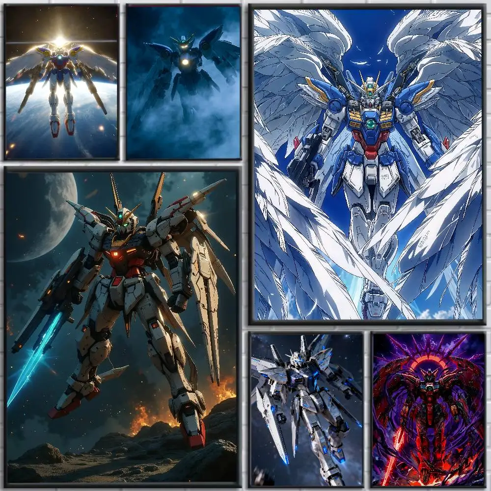 Mobile Suit Gundam Anime Poster Gundam Penelope HD Canvas Wall Art Waterproof Print Bedroom Decor Gift
