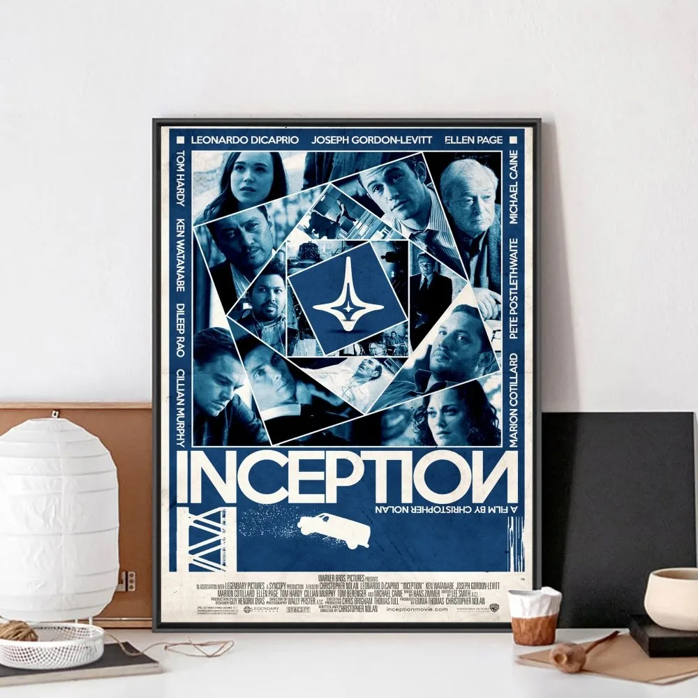 D-InceptionS Poster No Framed Poster Kraft Club Bar Paper Vintage Poster Wall Art Painting Bedroom Study Stickers