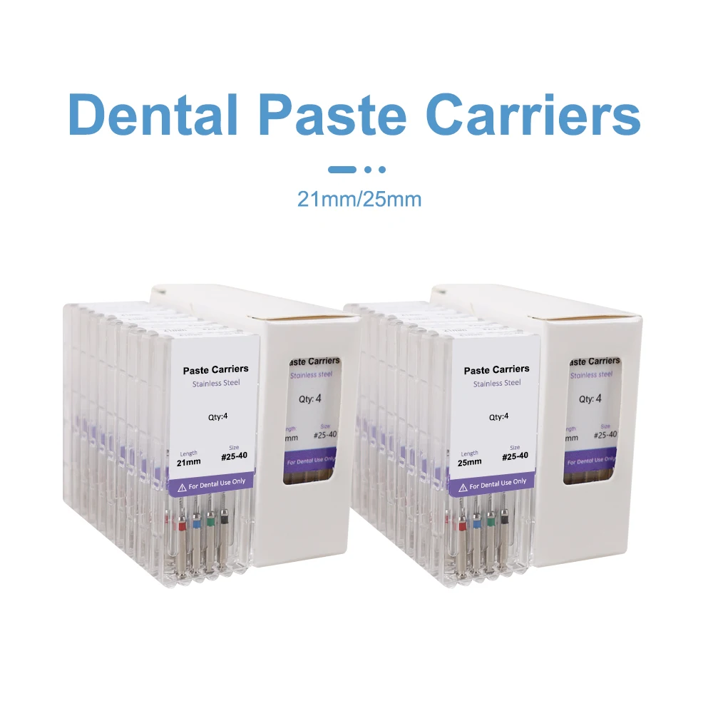 

10 упаковок/коробка Lentulo Dental Rotary Paste Carriers 21/25 мм # 25-40 файлов корневых каналов из нержавеющей стали, стоматологические эндодонтические материалы