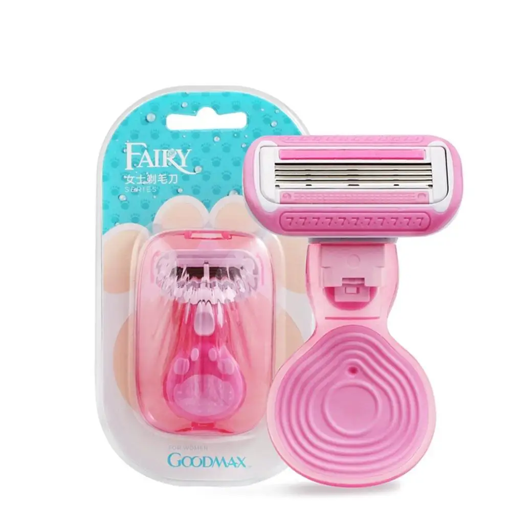 

Women's Hair Removal Razor Versatile Shaver Underarms & Intimate Areas,Lady Manual Travel Face Leg Depilatory Razor
