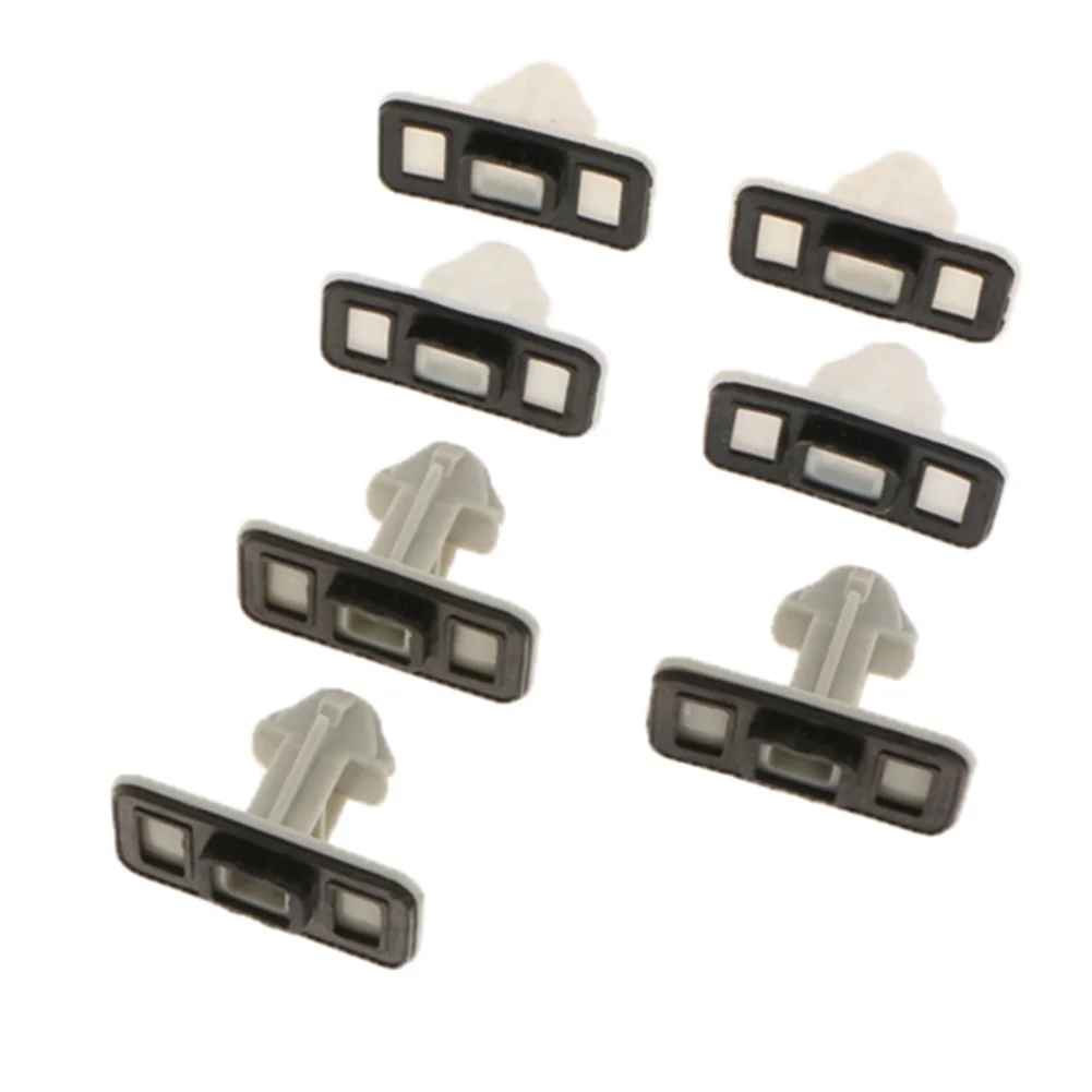 #16U Side Skirt Kit,1 Set Side Skirt Mounting Clips Kit Side Rocker Molding Clip Kit (Plastic)