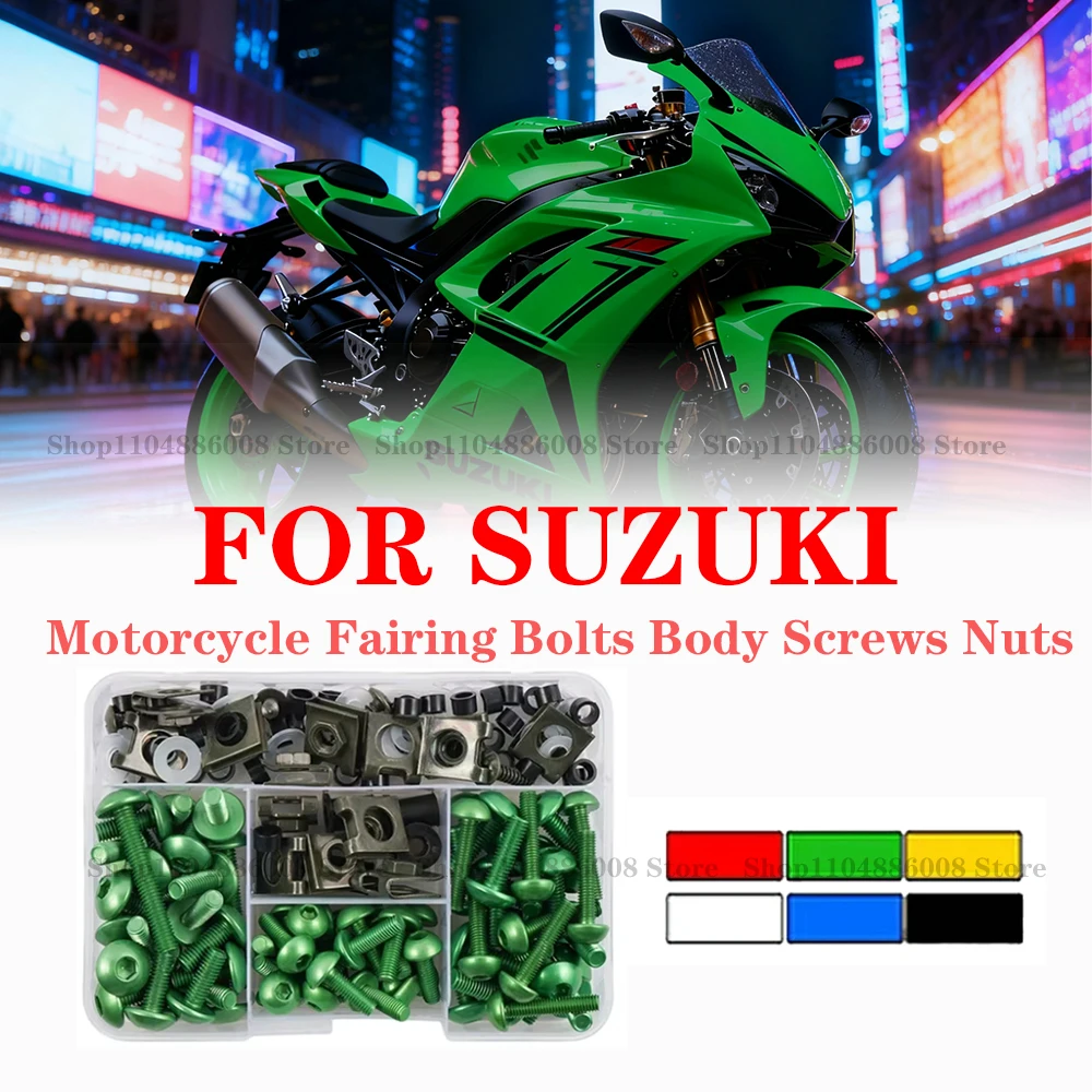 

Motorcycle Windscreen Fairing Bolts Fastener Clip Screws Kit For SUZUKI GSXR 600 750 1000 K1 K2 K3 K4 K5 K6 K7 K8 K9 K10
