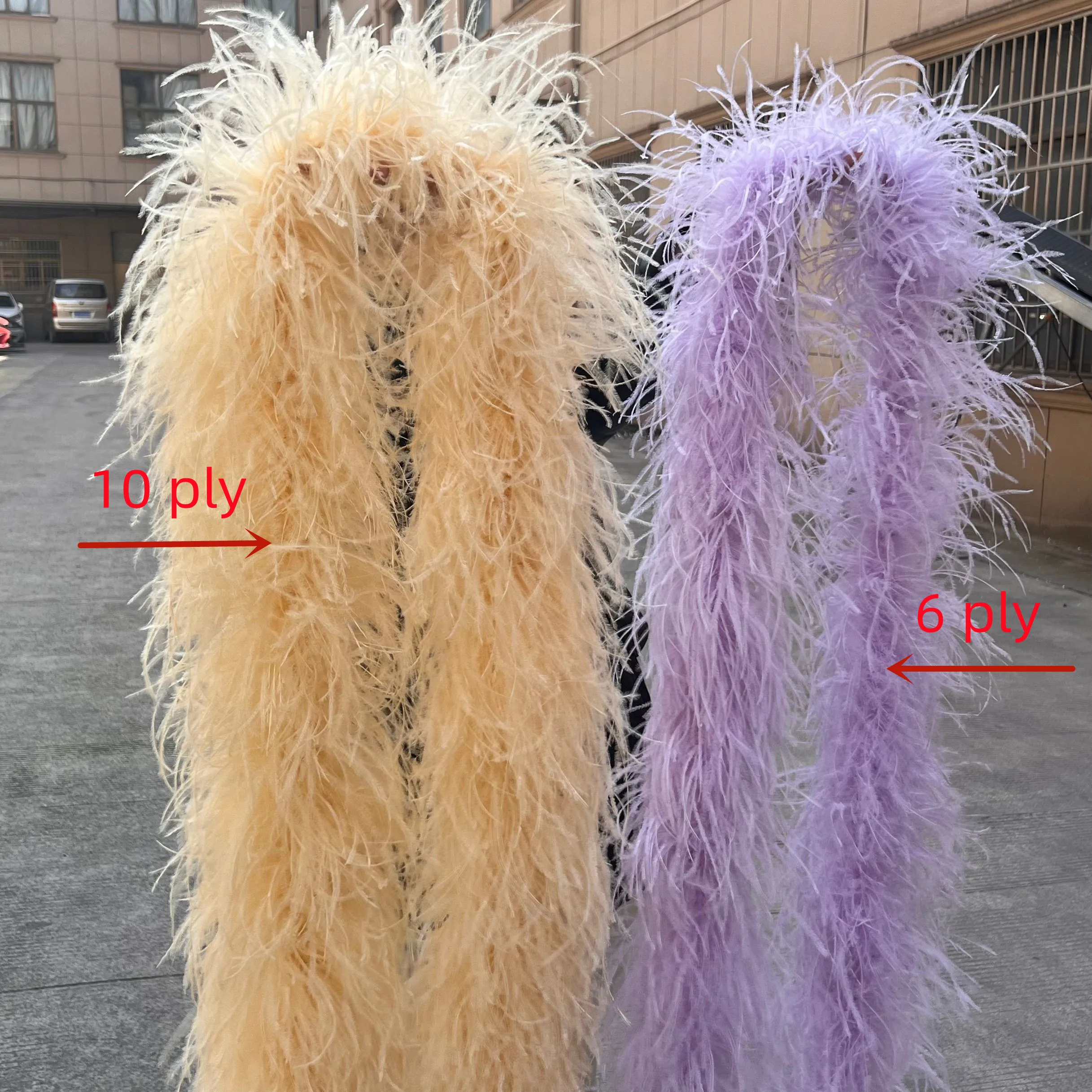 

Premium 2m Ostrich Feather Trim Soft & Lightweight Clothing Accessories DIY Craft Stage Performance Decoration Multiple Colors