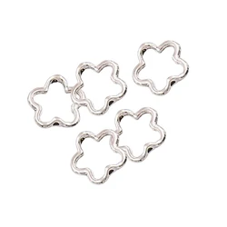 50Pcs 15x15mm Flower Bead Frames Spacer BeadsFor DIY Earrings Necklaces Bracelets Jewelry Making Handmade Findings Accessories
