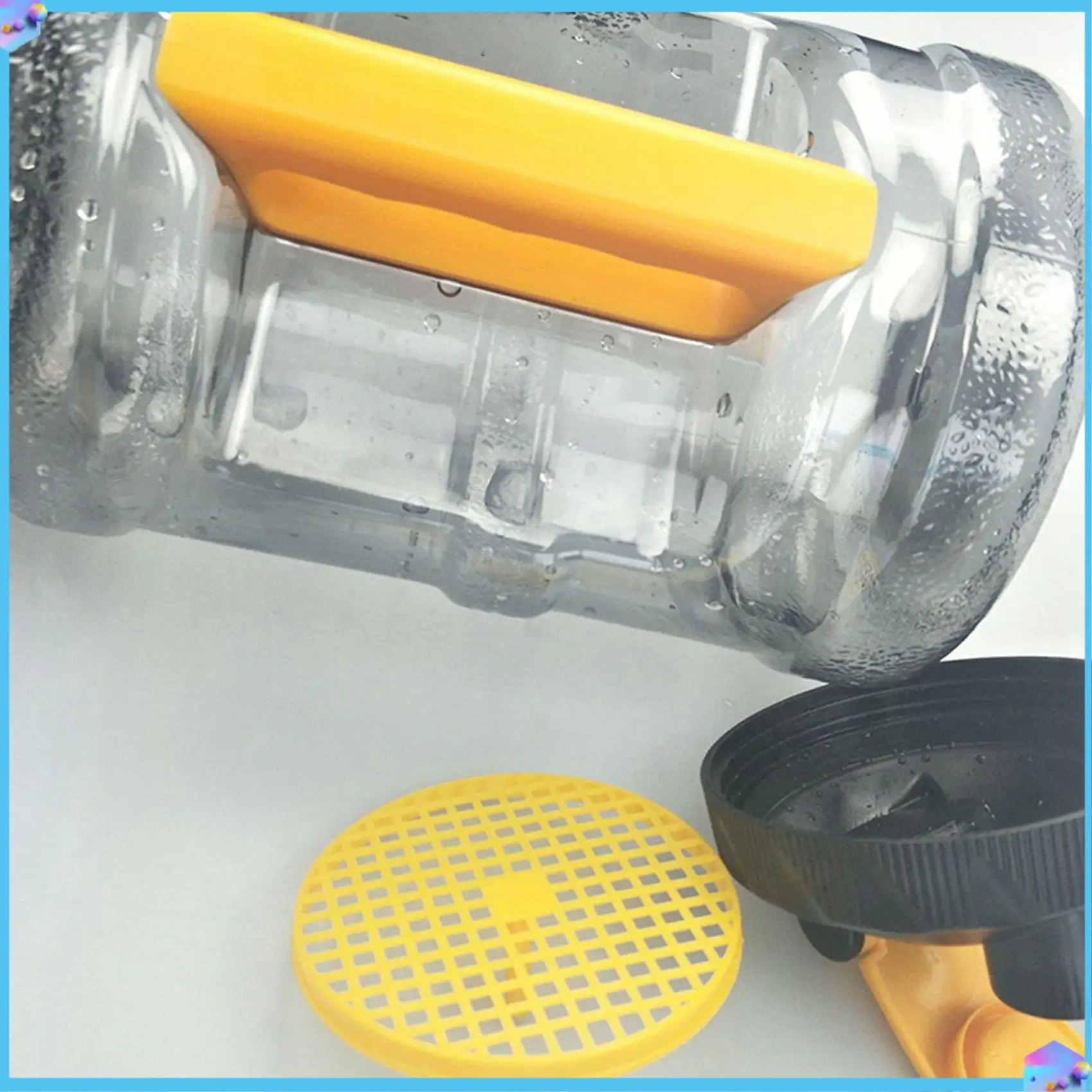 

A43T 2X 2,5 л пластиковая спортивная бутылка для воды с широким горлышком, уличная бутылка для воды большой емкости, пространство для питьевой воды BPA