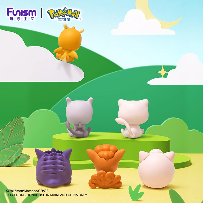 البوكيمون أنيمي صندوق أعمى كزة الكرة عمل أرقام Gengar Mewtwo دمى ميو صغيرة FUNISM الأصلي نموذج حقيقي حلية اللعب هدية